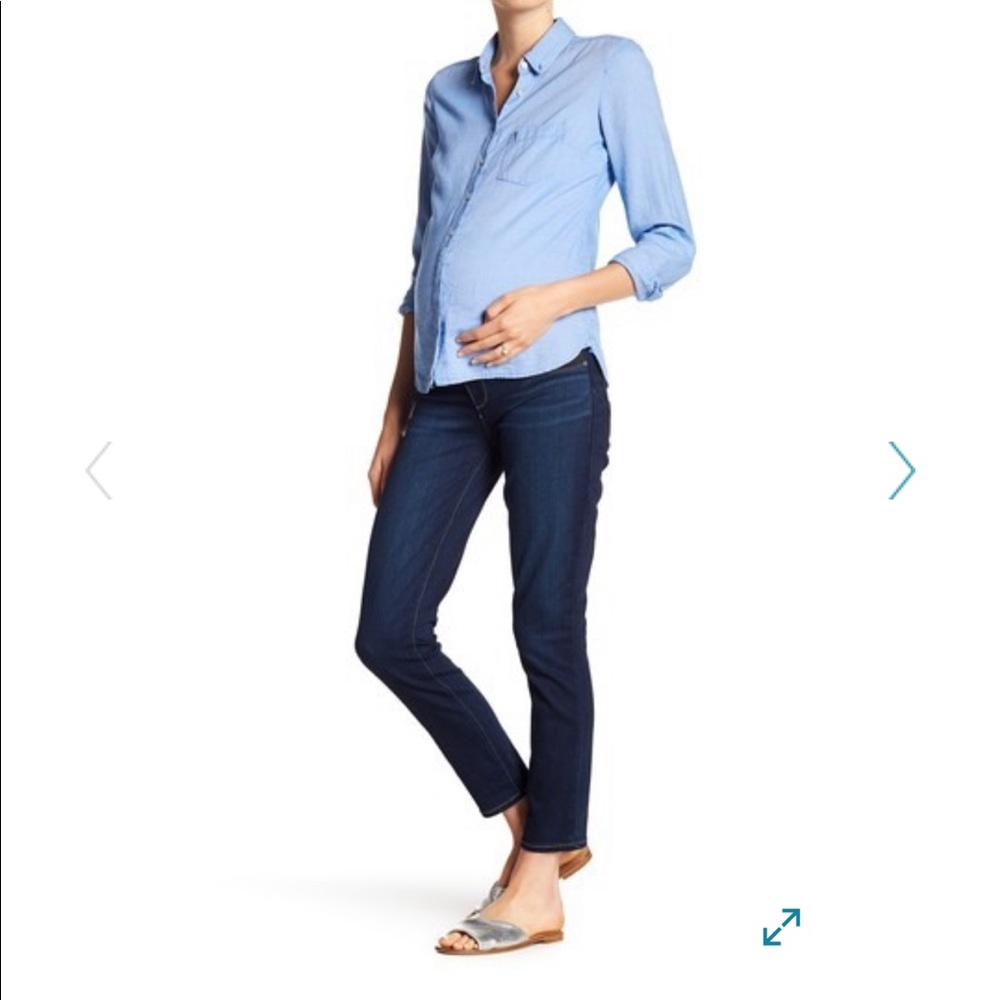 Paige Verdugo Ankle Skinny Maternity Jeans